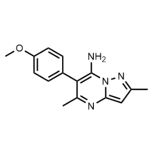6-(4-Methoxyphenyl)-2,5-dimethylpyrazolo[1,5-a]pyrimidin-7-amine|CS-1059097
