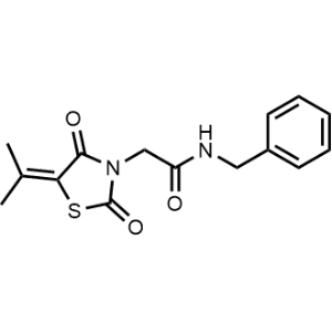 N-Benzyl-2-(2,4-dioxo-5-(propan-2-ylidene)thiazolidin-3-yl)acetamide|CS-1059180