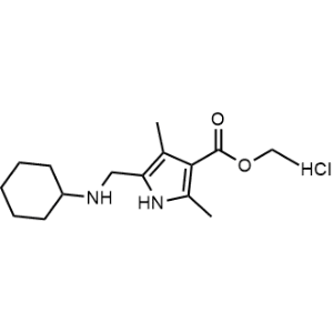 Ethyl 5-((cyclohexylamino)methyl)-2,4-dimethyl-1H-pyrrole-3-carboxylate hydrochloride|CS-1059183