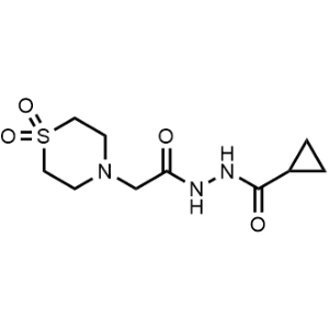 N'-(2-(1,1-Dioxidothiomorpholino)acetyl)cyclopropanecarbohydrazide|CS-1059247