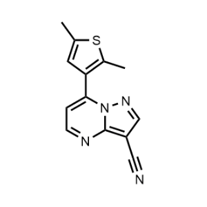 7-(2,5-Dimethylthiophen-3-yl)pyrazolo[1,5-a]pyrimidine-3-carbonitrile|CS-1059345