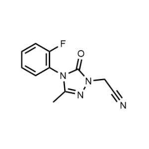 2-(4-(2-Fluorophenyl)-3-methyl-5-oxo-4,5-dihydro-1H-1,2,4-triazol-1-yl)acetonitrile|CS-1059389