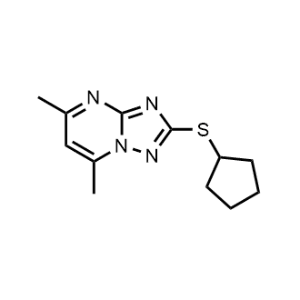 2-(Cyclopentylthio)-5,7-dimethyl-[1,2,4]triazolo[1,5-a]pyrimidine|CS-1059619