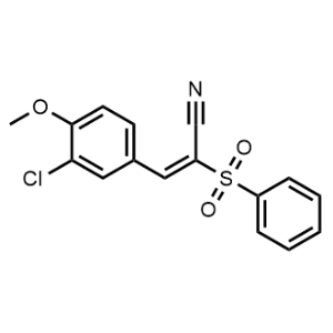 3-(3-Chloro-4-methoxyphenyl)-2-(phenylsulfonyl)acrylonitrile|CS-1059630