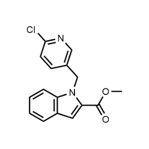Methyl 1-((6-chloropyridin-3-yl)methyl)-1H-indole-2-carboxylate|CS-1059644