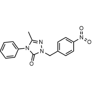 5-Methyl-2-(4-nitrobenzyl)-4-phenyl-2,4-dihydro-3H-1,2,4-triazol-3-one|CS-1059691
