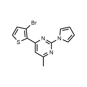 4-(3-Bromothiophen-2-yl)-6-methyl-2-(1H-pyrrol-1-yl)pyrimidine|CS-1059758