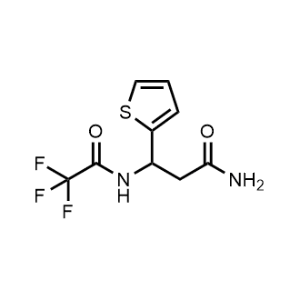 3-(Thiophen-2-yl)-3-(2,2,2-trifluoroacetamido)propanamide|CS-1059945