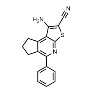 1-Amino-5-phenyl-7,8-dihydro-6H-cyclopenta[d]thieno[2,3-b]pyridine-2-carbonitrile|CS-1059957
