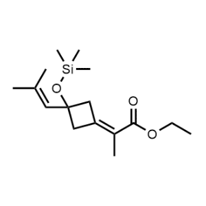 Ethyl 2-(3-(2-methylprop-1-en-1-yl)-3-((trimethylsilyl)oxy)cyclobutylidene)propanoate|CS-1059998
