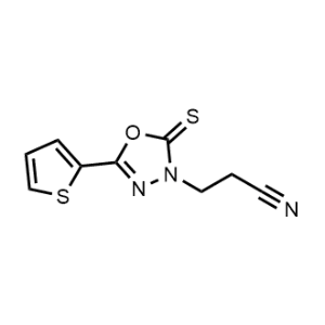 3-(5-(Thiophen-2-yl)-2-thioxo-1,3,4-oxadiazol-3(2H)-yl)propanenitrile|CS-1060160