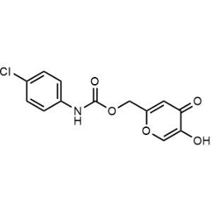 (5-Hydroxy-4-oxo-4H-pyran-2-yl)methyl (4-chlorophenyl)carbamate|CS-1060306