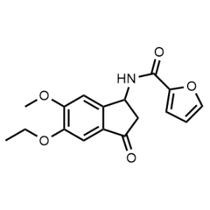 N-(5-Ethoxy-6-methoxy-3-oxo-2,3-dihydro-1H-inden-1-yl)furan-2-carboxamide|CS-1060310