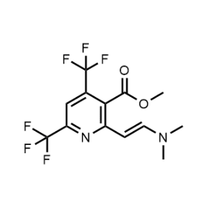 Methyl 2-(2-(dimethylamino)vinyl)-4,6-bis(trifluoromethyl)nicotinate|CS-1060582
