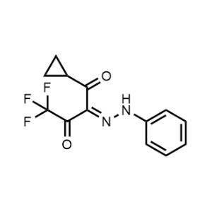 1-Cyclopropyl-4,4,4-trifluoro-2-(2-phenylhydrazono)butane-1,3-dione|CS-1060803