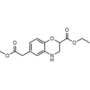Ethyl 6-(2-methoxy-2-oxoethyl)-3,4-dihydro-2H-benzo[b][1,4]oxazine-2-carboxylate|CS-1060912