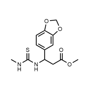 Methyl 3-(benzo[d][1,3]dioxol-5-yl)-3-(3-methylthioureido)propanoate|CS-1061035