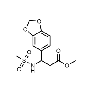 Methyl 3-(benzo[d][1,3]dioxol-5-yl)-3-(methylsulfonamido)propanoate|CS-1061036