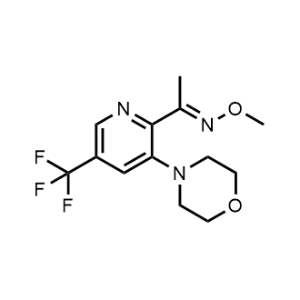 1-(3-Morpholino-5-(trifluoromethyl)pyridin-2-yl)ethan-1-one O-methyl oxime|CS-1061043
