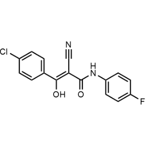 3-(4-Chlorophenyl)-2-cyano-N-(4-fluorophenyl)-3-hydroxyacrylamide|CS-1061176