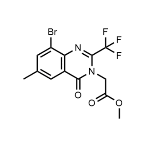 Methyl 2-(8-bromo-6-methyl-4-oxo-2-(trifluoromethyl)quinazolin-3(4H)-yl)acetate|CS-1061179