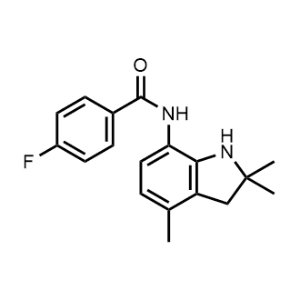 4-Fluoro-N-(2,2,4-trimethylindolin-7-yl)benzamide|CS-1061186