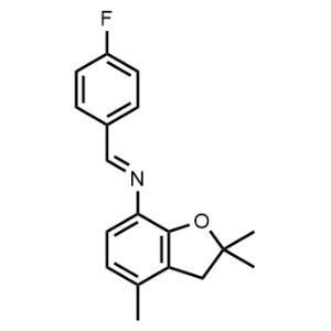 1-(4-Fluorophenyl)-N-(2,2,4-trimethyl-2,3-dihydrobenzofuran-7-yl)methanimine|CS-1061199