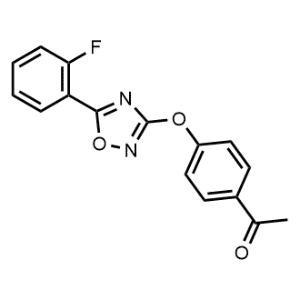 1-(4-((5-(2-Fluorophenyl)-1,2,4-oxadiazol-3-yl)oxy)phenyl)ethan-1-one|CS-1061203