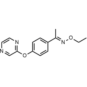 1-(4-(Pyrazin-2-yloxy)phenyl)ethan-1-one O-ethyl oxime|CS-1061409