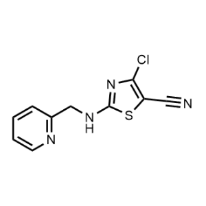 4-Chloro-2-((pyridin-2-ylmethyl)amino)thiazole-5-carbonitrile|CS-1061471