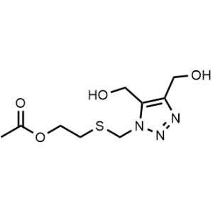 2-(((4,5-Bis(hydroxymethyl)-1H-1,2,3-triazol-1-yl)methyl)thio)ethyl acetate|CS-1061840