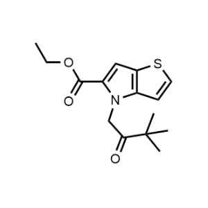 Ethyl 4-(3,3-dimethyl-2-oxobutyl)-4H-thieno[3,2-b]pyrrole-5-carboxylate|CS-1062018