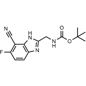 Tert-butyl ((7-cyano-6-fluoro-1H-benzo[d]imidazol-2-yl)methyl)carbamate|CS-1062131