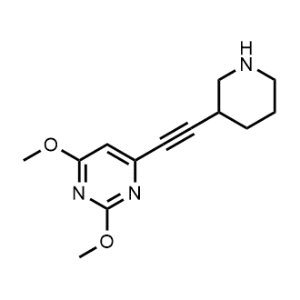2,4-Dimethoxy-6-(piperidin-3-ylethynyl)pyrimidine|CS-1062282