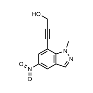 3-(1-Methyl-5-nitro-1H-indazol-7-yl)prop-2-yn-1-ol|CS-1062360
