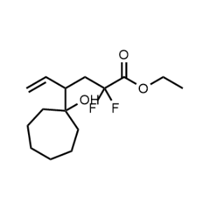 Ethyl 2,2-difluoro-4-(1-hydroxycycloheptyl)hex-5-enoate|CS-1062365