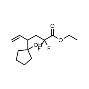 Ethyl 2,2-difluoro-4-(1-hydroxycyclopentyl)hex-5-enoate|CS-1062367