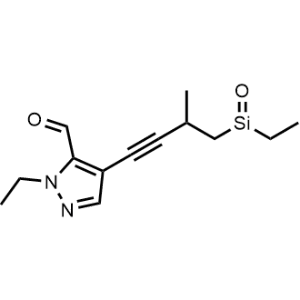 1-Ethyl-4-(4-(ethyl(oxo)silyl)-3-methylbut-1-yn-1-yl)-1H-pyrazole-5-carbaldehyde|CS-1062395