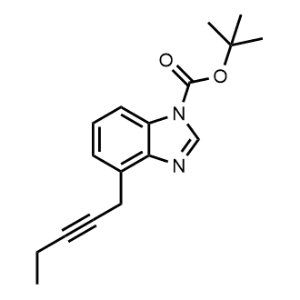 Tert-butyl 4-(pent-2-yn-1-yl)-1H-benzo[d]imidazole-1-carboxylate|CS-1062414