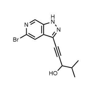 1-(5-Bromo-1H-pyrazolo[3,4-c]pyridin-3-yl)-4-methylpent-1-yn-3-ol|CS-1062451