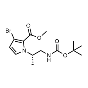Methyl (S)-3-bromo-1-(1-((tert-butoxycarbonyl)amino)propan-2-yl)-1H-pyrrole-2-carboxylate|CS-1062591