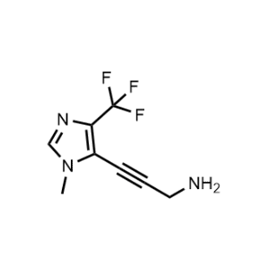 3-(1-Methyl-4-(trifluoromethyl)-1H-imidazol-5-yl)prop-2-yn-1-amine|CS-1062689