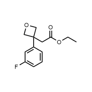 Ethyl 2-(3-(3-fluorophenyl)oxetan-3-yl)acetate|CS-1062742