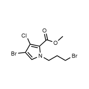 Methyl 4-bromo-1-(3-bromopropyl)-3-chloro-1H-pyrrole-2-carboxylate|CS-1062756