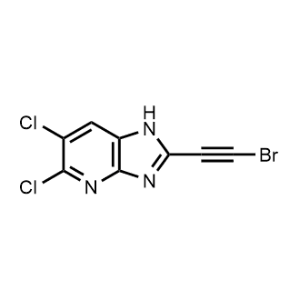 2-(Bromoethynyl)-5,6-dichloro-1H-imidazo[4,5-b]pyridine|CS-1062773