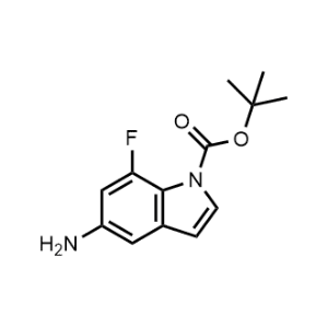 Tert-butyl 5-amino-7-fluoro-1H-indole-1-carboxylate|CS-1062784