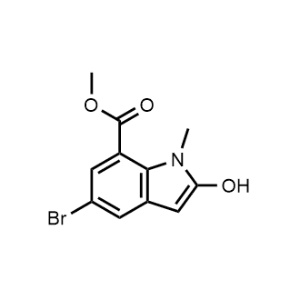 Methyl 5-bromo-2-hydroxy-1-methyl-1H-indole-7-carboxylate|CS-1062856