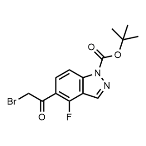 Tert-butyl 5-(2-bromoacetyl)-4-fluoro-1H-indazole-1-carboxylate|CS-1062934