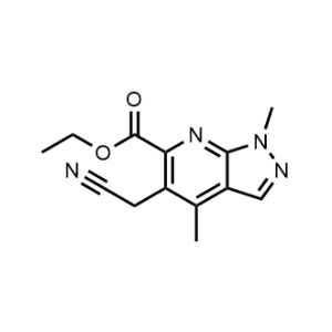 Ethyl 5-(cyanomethyl)-1,4-dimethyl-1H-pyrazolo[3,4-b]pyridine-6-carboxylate|CS-1063012
