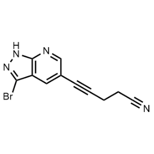 5-(3-Bromo-1H-pyrazolo[3,4-b]pyridin-5-yl)pent-4-ynenitrile|CS-1063030